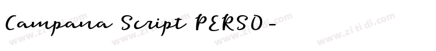 Campana Script PERSO字体转换
